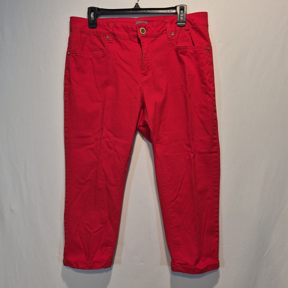 New Direction Weekend Capris Sz 14 Retro Riviera 1950s Pinup Y2K Preppy Marine